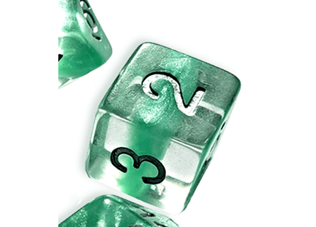 Gamers Guild AZ Gate Keeper Games GKGN0202-12d6 - Gate Keeper Games Set of 12 D6: Mint Green Neutron Dice Gate Keeper Games