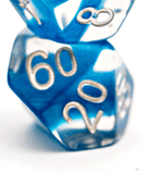 Gamers Guild AZ Gate Keeper Games GKGN030-10d10 - Gate Keeper Games Set of 10 D10: Power Teal Dark Blue Neutron Dice Gate Keeper Games