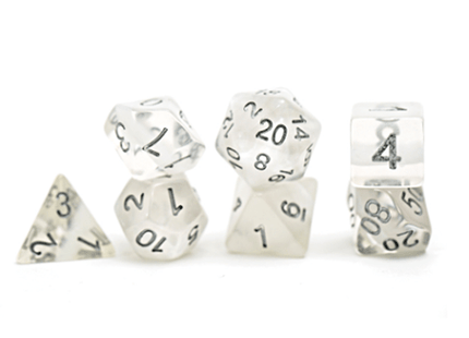 Gamers Guild AZ Gate Keeper Games GKGN070-11d - Gate Keeper Games 11 Die Set: Ice White Neutron Dice Gate Keeper Games