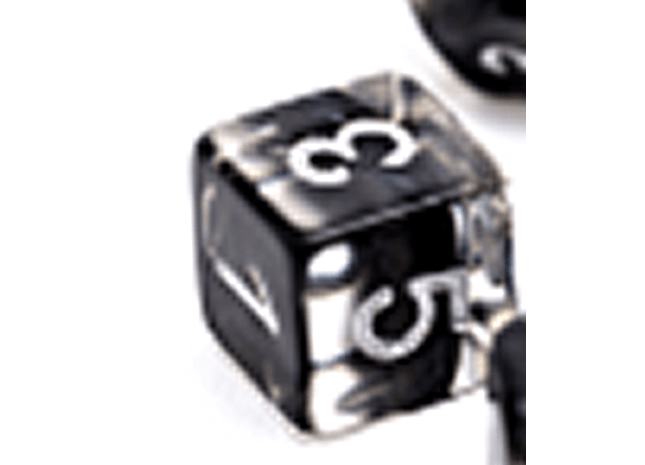 Gamers Guild AZ Gate Keeper Games GKGN080-12d6 - Gate Keeper Games Set of 12 D6: Smoke Black Neutron Dice Gate Keeper Games