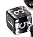Gamers Guild AZ Gate Keeper Games GKGN080-12d6 - Gate Keeper Games Set of 12 D6: Smoke Black Neutron Dice Gate Keeper Games
