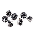 Gamers Guild AZ Gate Keeper Games GKGN080-7d - Gate Keeper Games 7 Die Set: Smoke Black Neutron Dice Gate Keeper Games