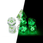 Gamers Guild AZ Gate Keeper Games GKGR02-7d - Gate Keeper Games 7 Die Set: Firefly Radiant Dice Glow in the Dark Gate Keeper Games