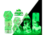 Gamers Guild AZ Gate Keeper Games GKGR020-11d - Gate Keeper Games 11 Die Set: UFO Radiant Dice Glow in the Dark Gate Keeper Games