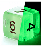 Gamers Guild AZ Gate Keeper Games GKGR020-12d6 - Gate Keeper Games Set of 12 D6: UFO Radiant Dice Glow in the Dark Gate Keeper Games