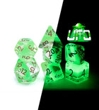 Gamers Guild AZ Gate Keeper Games GKGR020-7d - Gate Keeper Games 7 Die Set: UFO Radiant Dice Glow in the Dark Gate Keeper Games
