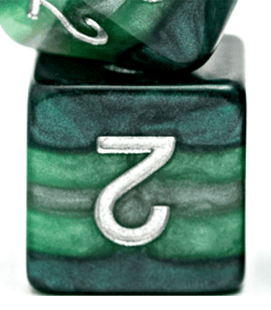 Gamers Guild AZ Gate Keeper Games GKGR22922-12d6 - Gate Keeper Games Set of 12 D6: MIGHT Reality Shards Dice Gate Keeper Games