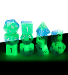 Gamers Guild AZ Gate Keeper Games GKGR23-11d - Gate Keeper Games 11 Die Set: Bioluminescent Dice Glow in the Dark Gate Keeper Games