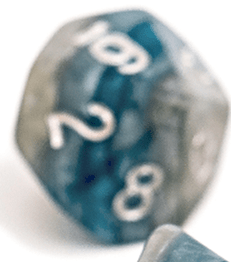 Gamers Guild AZ Gate Keeper Games GKGR93339-10d10 - Gate Keeper Games Set of 10 D10: DEVOTION Reality Shards Dice Gate Keeper Games