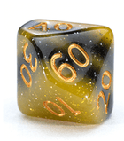 Gamers Guild AZ Gate Keeper Games GKGSG08080-10d10 - Gate Keeper Games Set of 10 D10: Electric Bumble Bee Sui Generis Dice Gate Keeper Games