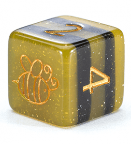 Gamers Guild AZ Gate Keeper Games GKGSG08080-12d6 - Gate Keeper Games Set of 12 D6: Electric Bumble Bee Sui Generis Dice Gate Keeper Games