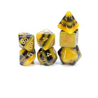 Gamers Guild AZ Gate Keeper Games GKGSG08080-7d - Gate Keeper Games 7 Die Set: Electric Bumble Bee Sui Generis Dice Gate Keeper Games