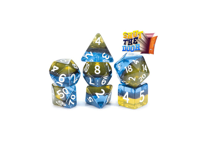 Gamers Guild AZ Gate Keeper Games GKGSG334-7d - Gate Keeper Games 7 Die Set: Shut the Door by Tom Vasel Dice Gate Keeper Games