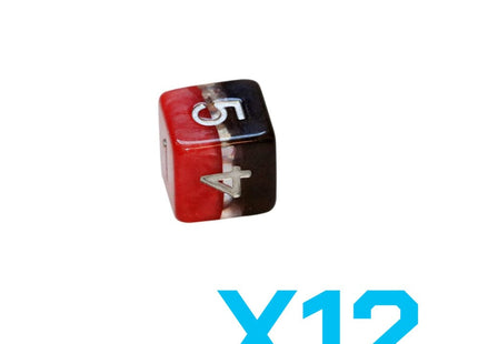 Gamers Guild AZ Gate Keeper Games GKGSN218-12d6 - Gate Keeper Games Set of 12 D6: Magma Supernova Dice Gate Keeper Games