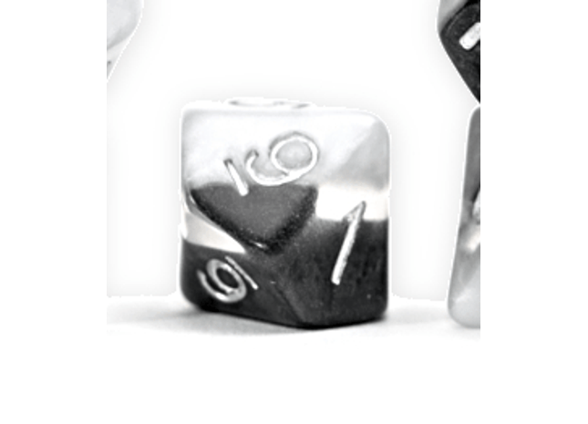 Gamers Guild AZ Gate Keeper Games GKGSN708-10d10 - Gate Keeper Games Set of 10 D10: Yin Yang Supernova Dice Gate Keeper Games