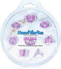 Gamers Guild AZ Gate Keeper Games GKGTINYHL5-7d - Gate Keeper Games 7 Die Set: Orchid Buds 12mm Mighty Tiny Dice Gate Keeper Games