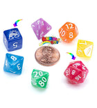Gamers Guild AZ Gate Keeper Games GKGTINYSG777-7d - Gate Keeper Games 7 Die Set: Rainbow Bits 12mm Mighty Tiny Dice Gate Keeper Games