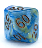 Gamers Guild AZ Gate Keeper Games GKGVG3347-10d10 - Gate Keeper Games Set of 10 D10: Starry Night Van Gogh Dice Gate Keeper Games