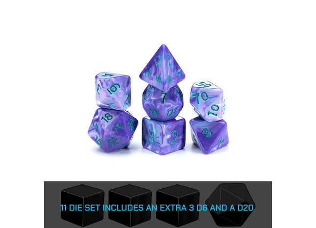 Gamers Guild AZ Gate Keeper Games GKGVG5257-11d - Gate Keeper Games 11 Die Set: Irises Van Gogh Dice Gate Keeper Games