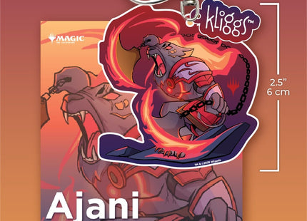Gamers Guild AZ Gatherers' Tavern Gatherers' Tavern: Magic the Gathering | Reality Fracture: Ajani, Unrelenting - Kliggs Keychain Southern Hobby