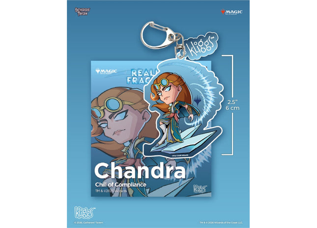 Gamers Guild AZ Gatherers' Tavern Gatherers' Tavern: Magic the Gathering | Reality Fracture: Chandra, Chill of Compliance - Kliggs Keychain Southern Hobby