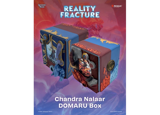 Gamers Guild AZ Gatherers' Tavern Gatherers' Tavern: Magic the Gathering | Reality Fracture: Domaru Deck Box - Chandra Nalaar (Pre-Order) Southern Hobby