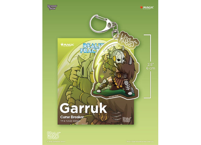 Gamers Guild AZ Gatherers' Tavern Gatherers' Tavern: Magic the Gathering | Reality Fracture: Garruk, Curse Breaker - Kliggs Keychain Southern Hobby