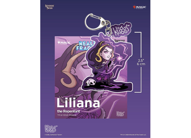 Gamers Guild AZ Gatherers' Tavern Gatherers' Tavern: Magic the Gathering | Reality Fracture: Liliana, the Repentant - Kliggs Keychain Southern Hobby