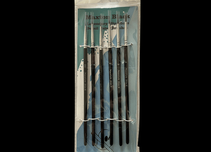 Gamers Guild AZ Ghost Brush Ghost Brush - Maxton Black Brush Set (6 piece) Ghost Brush