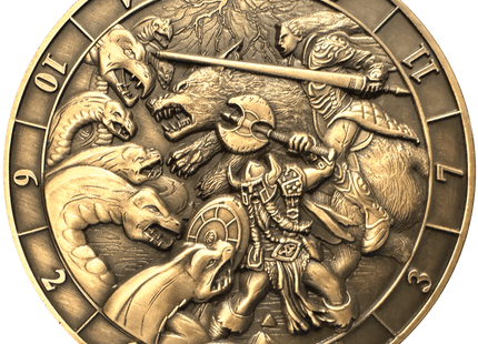 Gamers Guild AZ Goliath Coins Goliath Coins: Dice Coin D12 Battle Scene Quartermaster Direct