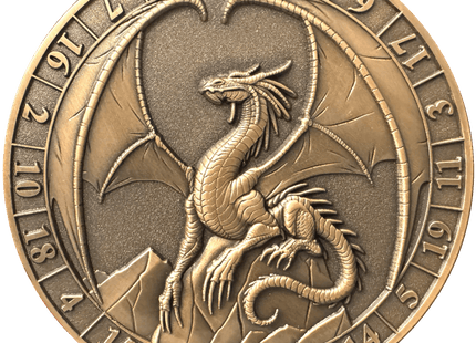 Gamers Guild AZ Goliath Coins Goliath Coins: Dice Coin D20 Lawful Gold Dragon Quartermaster Direct