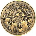 Gamers Guild AZ Goliath Coins Goliath Coins: Dice Coin D4 Battle Scene Quartermaster Direct