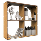 Gamers Guild AZ Green Stuff World 4 Shelf Multipurpose Rack - Natural Wood Green Stuff World