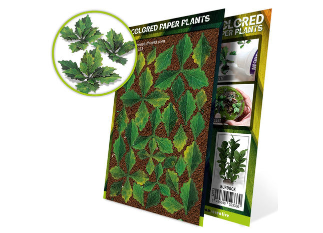 Gamers Guild AZ Green Stuff World Colored Paper Plants: Burdock Green Stuff World