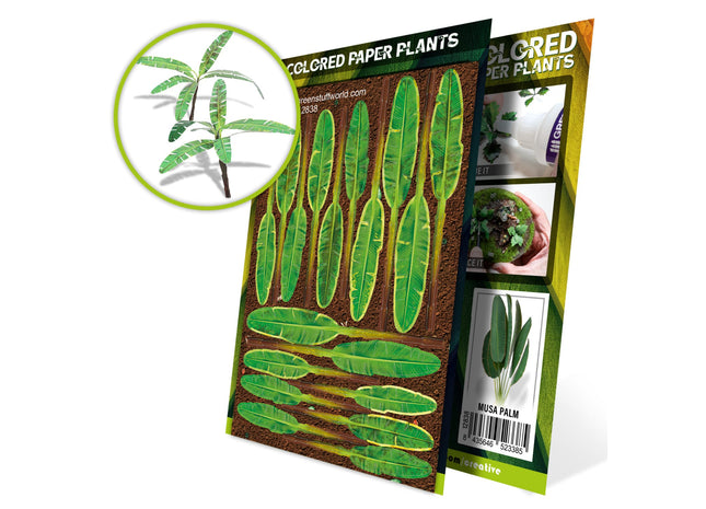 Gamers Guild AZ Green Stuff World Colored Paper Plants: Musa Trees Green Stuff World