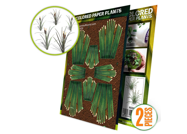 Gamers Guild AZ Green Stuff World Colored Paper Plants: Reeds Green Stuff World