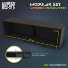 Gamers Guild AZ Green Stuff World Compact Multi-Purpose Horizontal Organizer - Black Green Stuff World