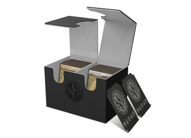 Gamers Guild AZ Green Stuff World Double Deck Box: Black Green Stuff World