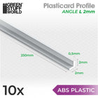 Gamers Guild AZ Green Stuff World Green Stuff World: ABS Plasticard: Profile - Angle-L (2mm) Green Stuff World