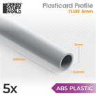 Gamers Guild AZ Green Stuff World Green Stuff World: ABS Plasticard - Profile - Tube (5mm) Green Stuff World
