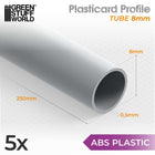 Gamers Guild AZ Green Stuff World Green Stuff World: ABS Plasticard - Profile - Tube (8mm) Green Stuff World