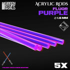 Gamers Guild AZ Green Stuff World Green Stuff World: Acrylic Rods: Round - Purple (1.6mm) Green Stuff World