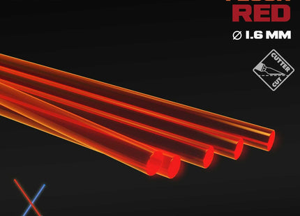 Gamers Guild AZ Green Stuff World Green Stuff World: Acrylic Rods: Round - Red-Orange (1.6mm) Green Stuff World