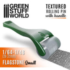 Gamers Guild AZ Green Stuff World Handled Textured Rolling Pins: Flagstone (Small) Green Stuff World