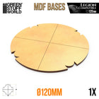 Gamers Guild AZ Green Stuff World MDF Bases: Round (120mm) Green Stuff World