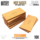 Gamers Guild AZ Green Stuff World MDF Bases: Square (50mm) Green Stuff World