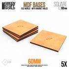 Gamers Guild AZ Green Stuff World MDF Bases: Square (60mm) Green Stuff World
