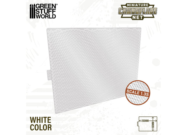 Gamers Guild AZ Green Stuff World Miniature Camouflage Nets: White 1:35 Green Stuff World