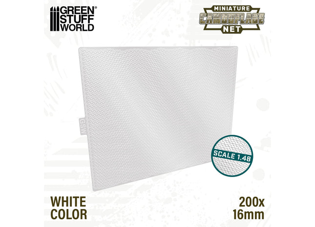 Gamers Guild AZ Green Stuff World Miniature Camouflage Nets: White 1:48 Green Stuff World