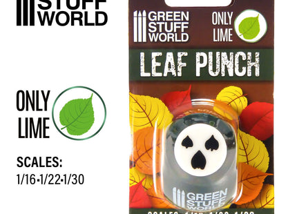Gamers Guild AZ Green Stuff World Miniature Leaf Punch: Dark Green - Lime Green Stuff World